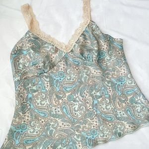 Vintage lace paisley pattern camisole from JKLA